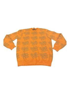 Golf Wang Black Fury Tyler The Creator Knit Men's Size Medium Sweater Orange Y2K
